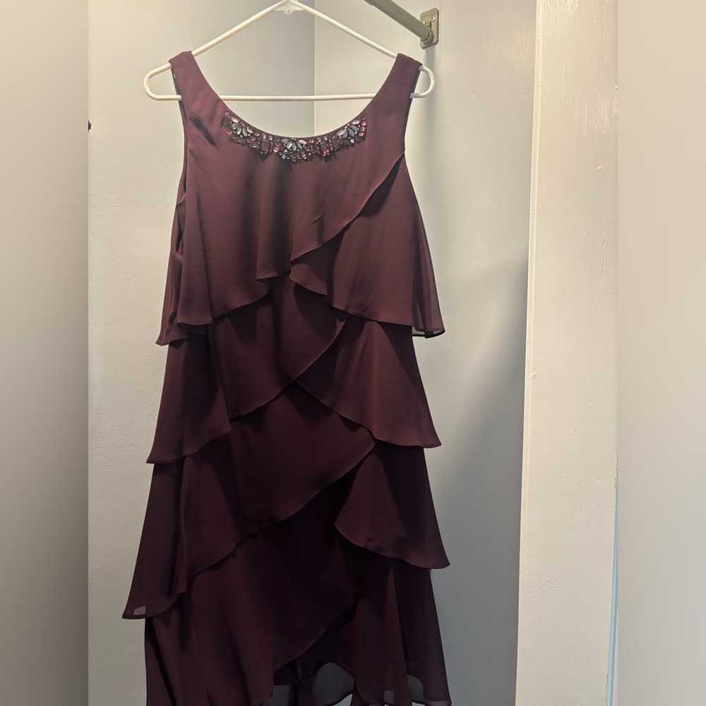 Dark purple dress